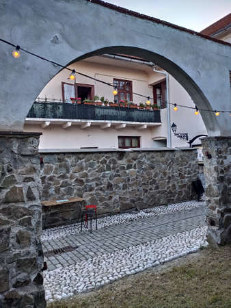 New passage in Bistrita,Romania  august 2021のeditorial素材