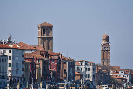 Clock Tower And Docks Murano, Veneto  2019のeditorial素材
