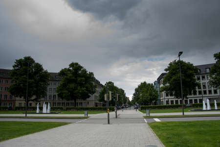 Germany, Modern buildings near the Electoral Palace, Koblenz, 2017のeditorial素材
