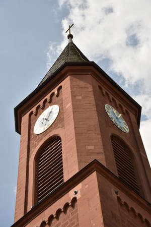 Church in Bruchweiler-BÃ¤renbach, Germany ,may,2017のeditorial素材