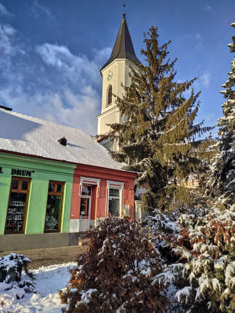 BISTRITA,Romania, - reformed church,Winter  time january 2022