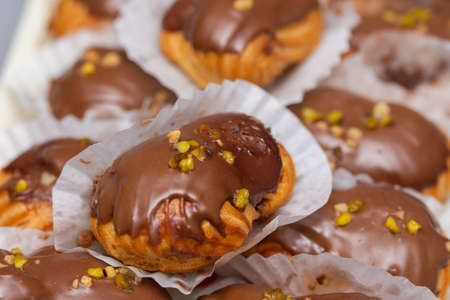 eclairs with chocolate