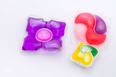 Gel capsules for washing machineの写真素材