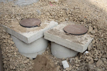 2 new cement water drainage channels in Bistrita, Romania