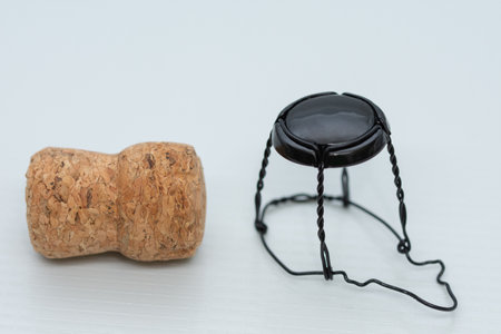 champagne bottle cork detail