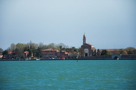 ,Italy, Venice , 2019 march,view from the boatのeditorial素材