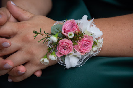 new  Bridal bracelet bridesmaid bracelet, floral flower bracelet,2023