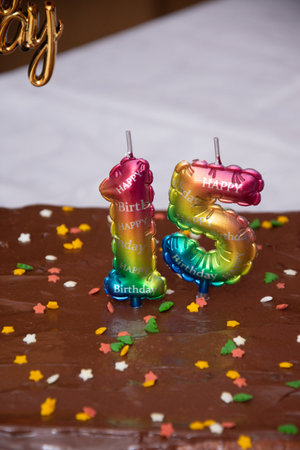 Personalized Custom Cake Happy 15th Birthdayの写真素材