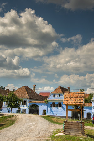 old  houses in Roades,  Romania, Brasov ,2019のeditorial素材