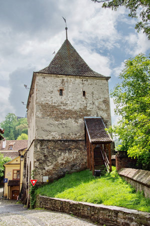 Romania.  Sighisoara fortress, Transylvania ,may, 2017のeditorial素材