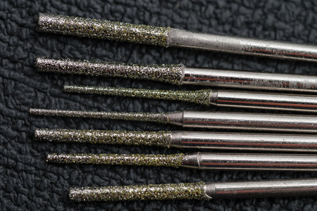 Set of 7 Diamond Coated Drill Bits - Durable, Sizes