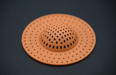 orange  Drainage Outlet Kitchen Sink Anti Clogging Floor Drain Cover Filter Screen Silicone Filter