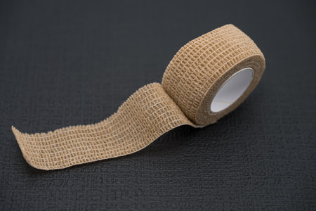 Elastic Breathable Non-Woven Adhesive Tape - Beige, Self-Adhesive Sports Bandage