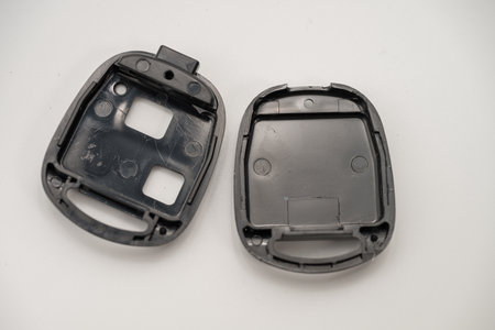 car remote control without electronic components , Black plastic replacement car key cases,