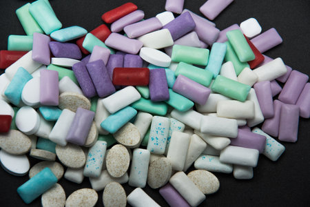 colored Chewing or bubble gum ,2026