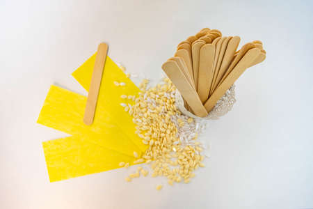 shugaring, wax for melting and hair removalの写真素材