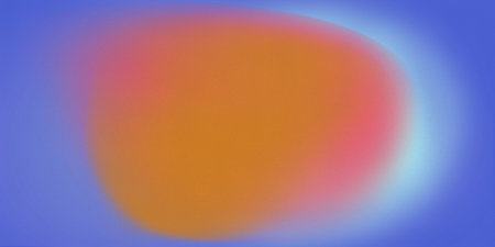 abstract colorful background with smooth lines and spots in blue and orange. Retro background...