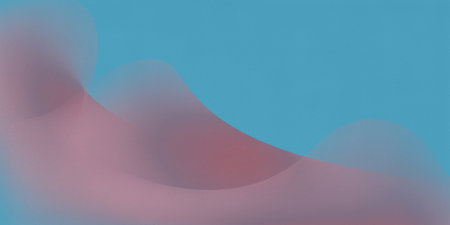 abstract background with pink and blue wavy lines on a blue background. Retro background forming abstract waves, elegant grain texture. High-resolution fileの写真素材