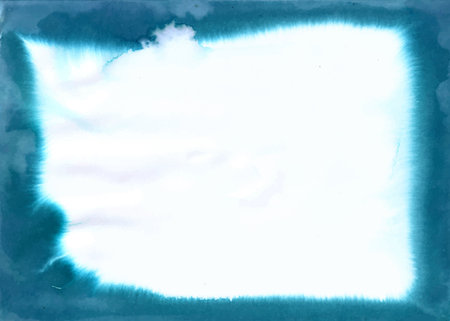 Blue watercolor background with space for your own text or image.のイラスト素材