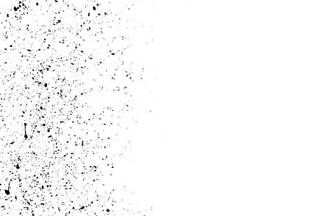 Abstract side frame resource with black paint splatter texture, frame shaped splatter. Grunge dirty texture. Real paint splash, splattered with spray paintのイラスト素材