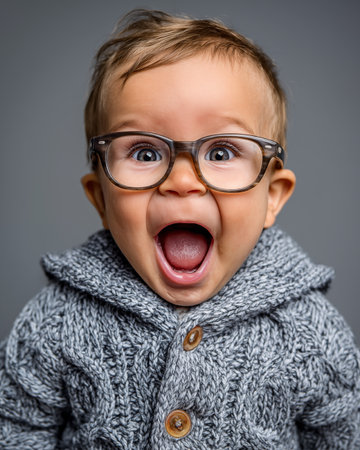 cheerful senior couple with walking frame looking at camera at homeの素材