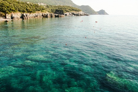 Sea and coast of Maratea, Basilicata, Italyの写真素材