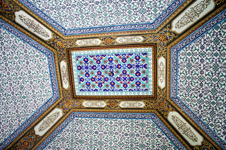 interior of the palace of sultans , Topkapi, Istanbul Turkey,
