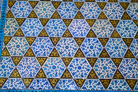 mosaics at topkapi palace of Istanbulの写真素材