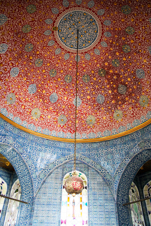 interior of the palace of sultans , Topkapi, Istanbul Turkey,のeditorial素材