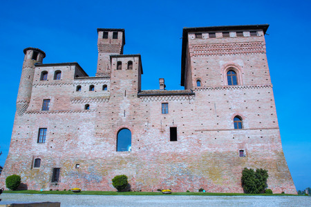 The castle of Grinzane Cavour, Piedmont, Italyのeditorial素材