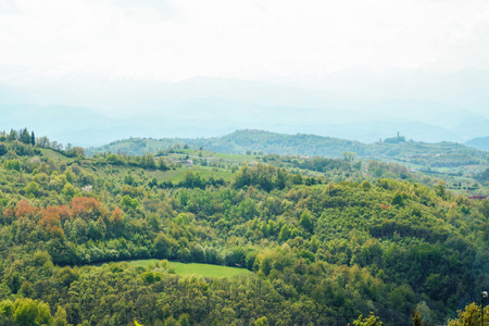Landscape of langhe, Piedmont, Italyのeditorial素材