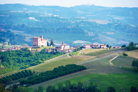 Landscape of langhe, Piedmont, Italyのeditorial素材