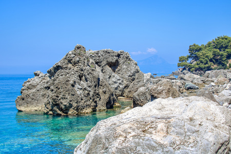 Little bay of Maratea coast, Basilicata, Italyの写真素材