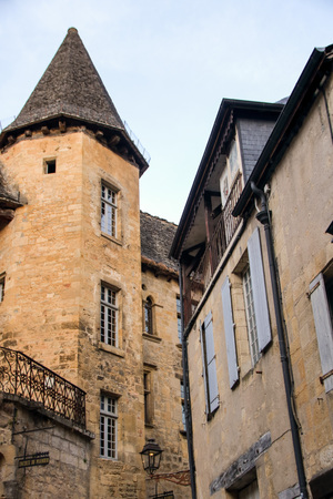 AT SARLAT LA CANEDA - ON 08/26/2017 - The picturesque village of Sarlat la Caneda in Dordogne, ...