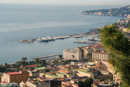 landscape of Naples  from Vomero hill の写真素材