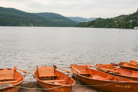 AT Titisee , Germany, On 08/05/2016 - Titisee lake in black forest of Baden Wuttemberg, Germanyの写真素材