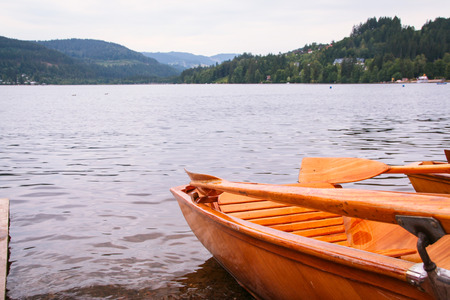 Titisee lake in black forest of Baden Wuttemberg, Germany の写真素材
