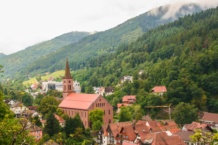  the picturesque town of Schiltach in the black forest, Baden WUttemberg, Germanyの写真素材