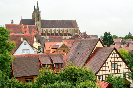 the roofs of Rothenburg ob der tauber,on the romantic road,  Bavaria, Germany の写真素材