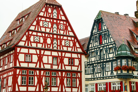 At Rotheburg ob der Tauber, On 08/07/2016 - The medieval town of Rothenburg ob der Tauber, on the romantic road, Bavaria, Germanyのeditorial素材