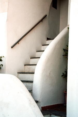Typical colored fishermen houses of Procida in the port of Chiaiolella, Naples, Italyの写真素材