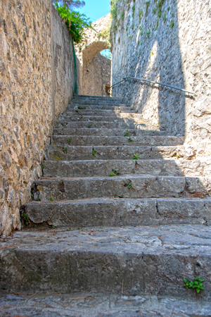 Via dell'Annunziata at Ravello, a  medieval village on Amalfi coastの写真素材
