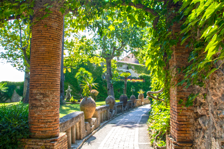 Exterior of Villa Cimbrone at Ravello, Italyのeditorial素材