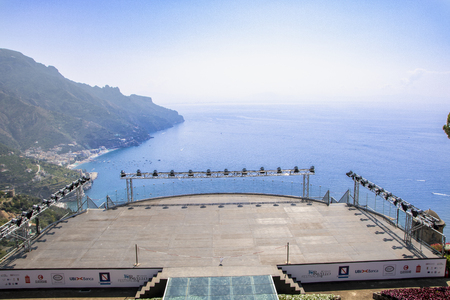 woderful gardens of Villa Rufolo at Ravello, Italyのeditorial素材