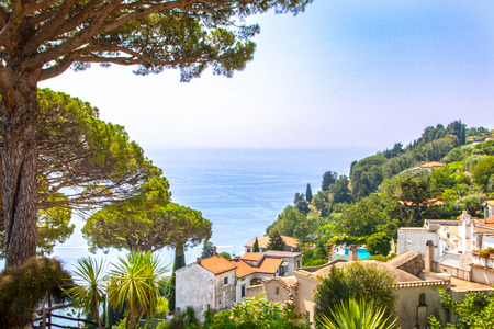 woderful gardens of Villa Rufolo at Ravello, Italyのeditorial素材