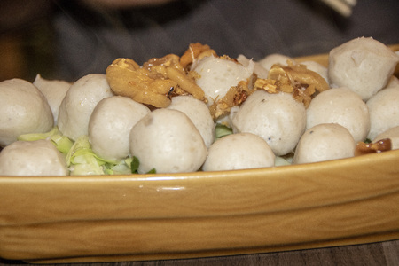 fish balls, a typical thai cuisine recipe