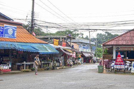 At Mae Salong - Thailand - On august 2018 - The chinese village of Mae Salong in Chiang Rai province of Northern Thailandのeditorial素材