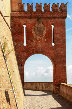 the burg of Barolo, Piemonte, Italyのeditorial素材
