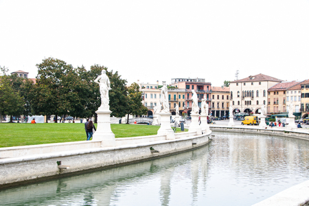 At Padua - Italy - On october 2018 - Prato della Valle squareの写真素材