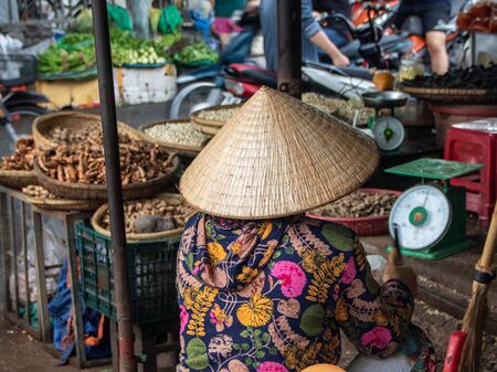 At Hue - Vietnam - On august 2019 - Dong Ba Market,  the oldest market in Hue Cityのeditorial素材
